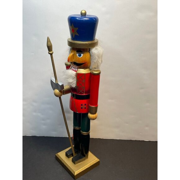 set of 2 Nutcracker Soldier large 15" Christmas decor wood - Picture 16 of 16